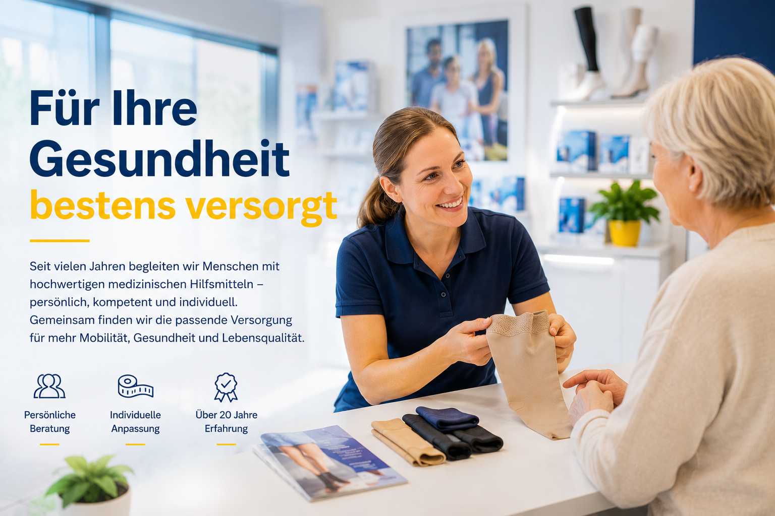 Persönliche Beratung im Sanitätshaus Dörsam