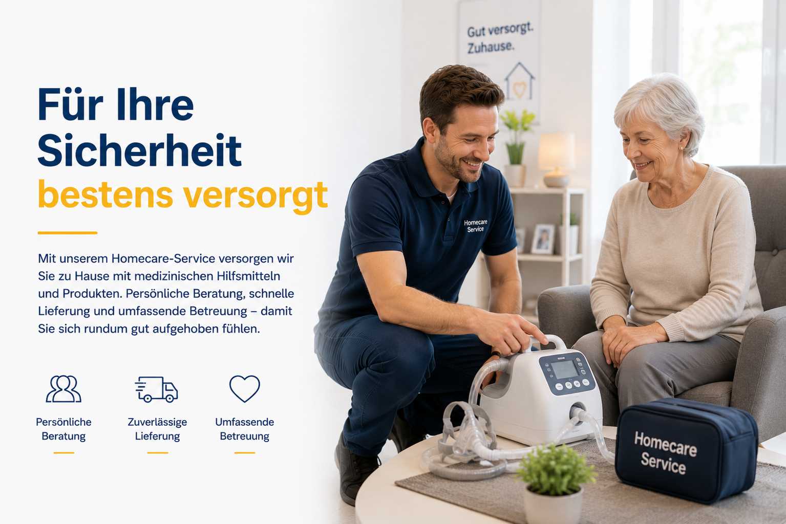 Homecare-Versorgung durch das Sanitätshaus Dörsam