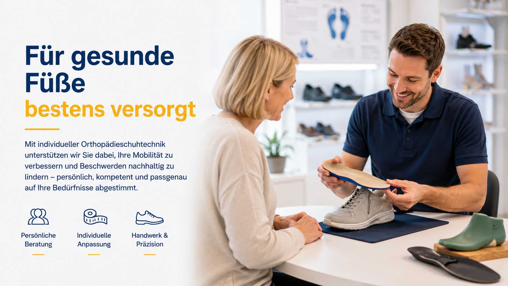 Orthopädieschuhtechnik im Sanitätshaus Dörsam
